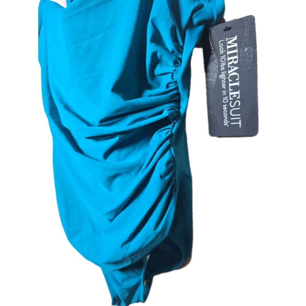 Miraclesuit NWT Maldives Blue Underwire Women's One Piece Swimsuit Size 16 t15 - Picture 3 of 8